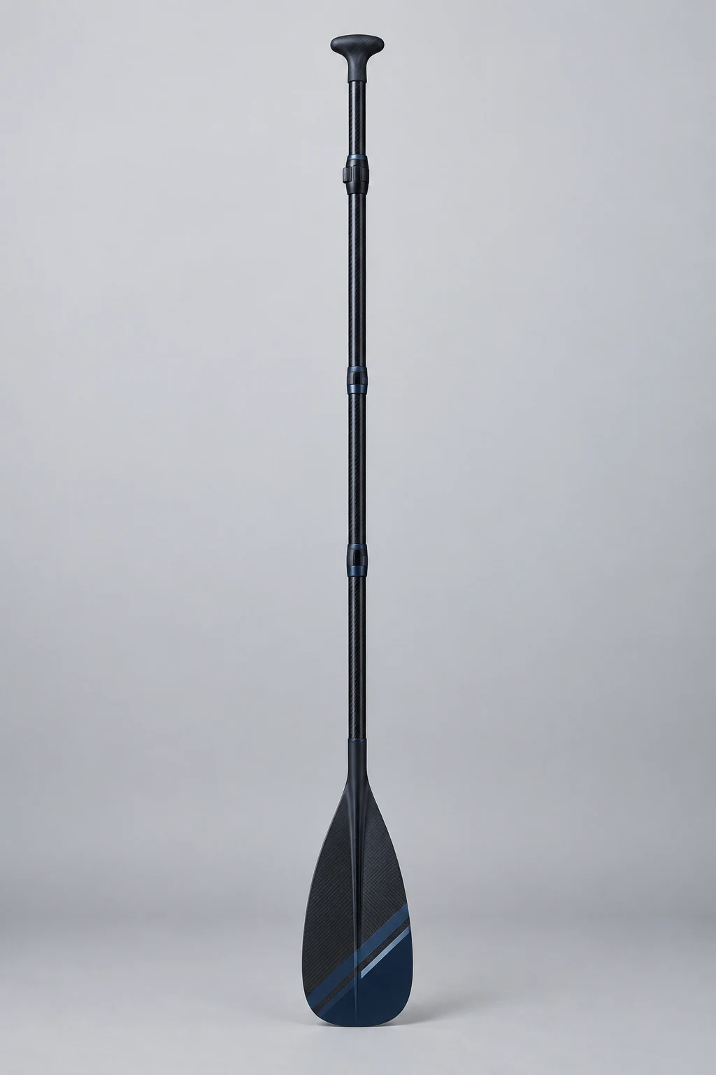 Three-piece carbon SUP paddle